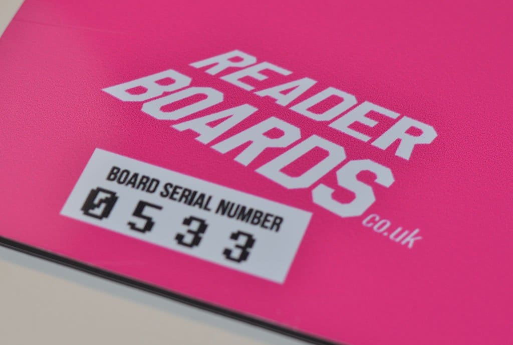 Our replaceable sign systems are printed with a bespoke serial number