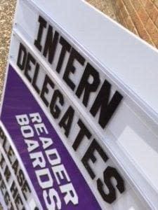 Uk based sign makers using changeable letters and track