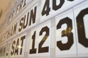 white plastic display letters for changeable signs