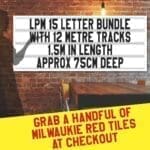 letterboard Sign kits with letters | 1 set of LPM 15 with 12 Metres of tracking. Our pre-packed bundles make buying letters and tracks even simpler.