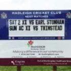 hadleigh cricket club changeable sign using plastic letters you can change