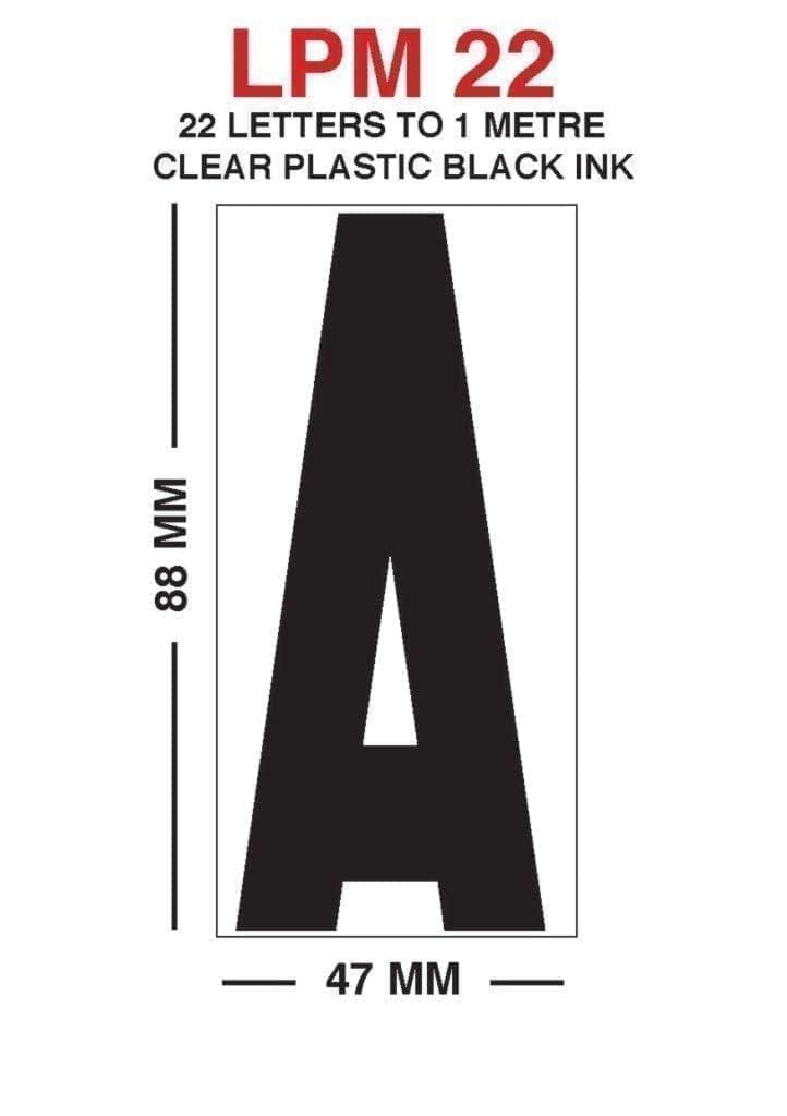 Sizes available for changeable letters to make your own sign boards