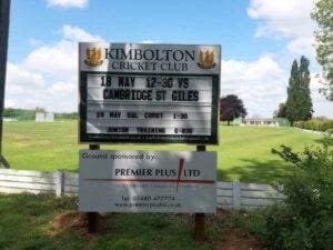 A great example of how to erect a wooden structure to support your outdoors changeable fixtures boards