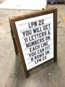 designing a changeable sign with insitu proofing by readerboards