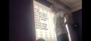 A Retro Illuminated Changeable Sign