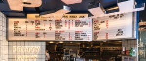Changeable Menu Board Letters